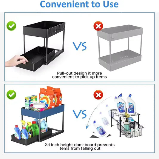 Ordessa Two-Tier Pull-Out Under-Sink Organiser