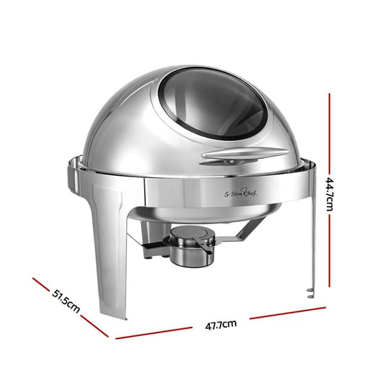 Round 9 litre chafing dish buffet warmer