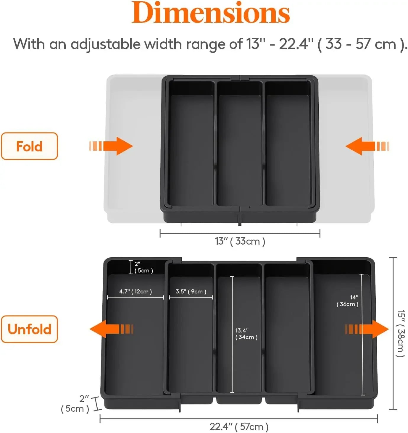 Ordessa Expandable Cutlery Drawer Organiser
