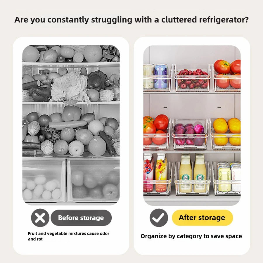 Ordessa Clear Fridge Produce Bin