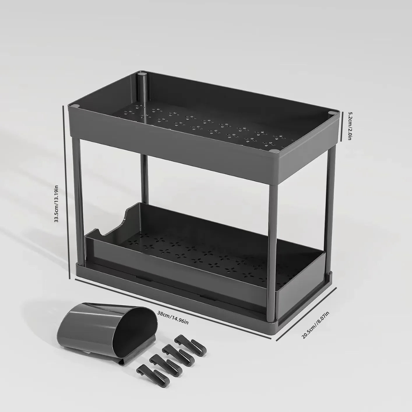 Ordessa Two-Tier Pull-Out Under-Sink Organiser