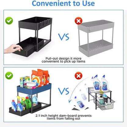 Ordessa Two-Tier Pull-Out Under-Sink Organiser