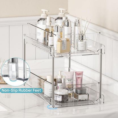 Ordessa Clear Two-Tier Pull-Out Organiser