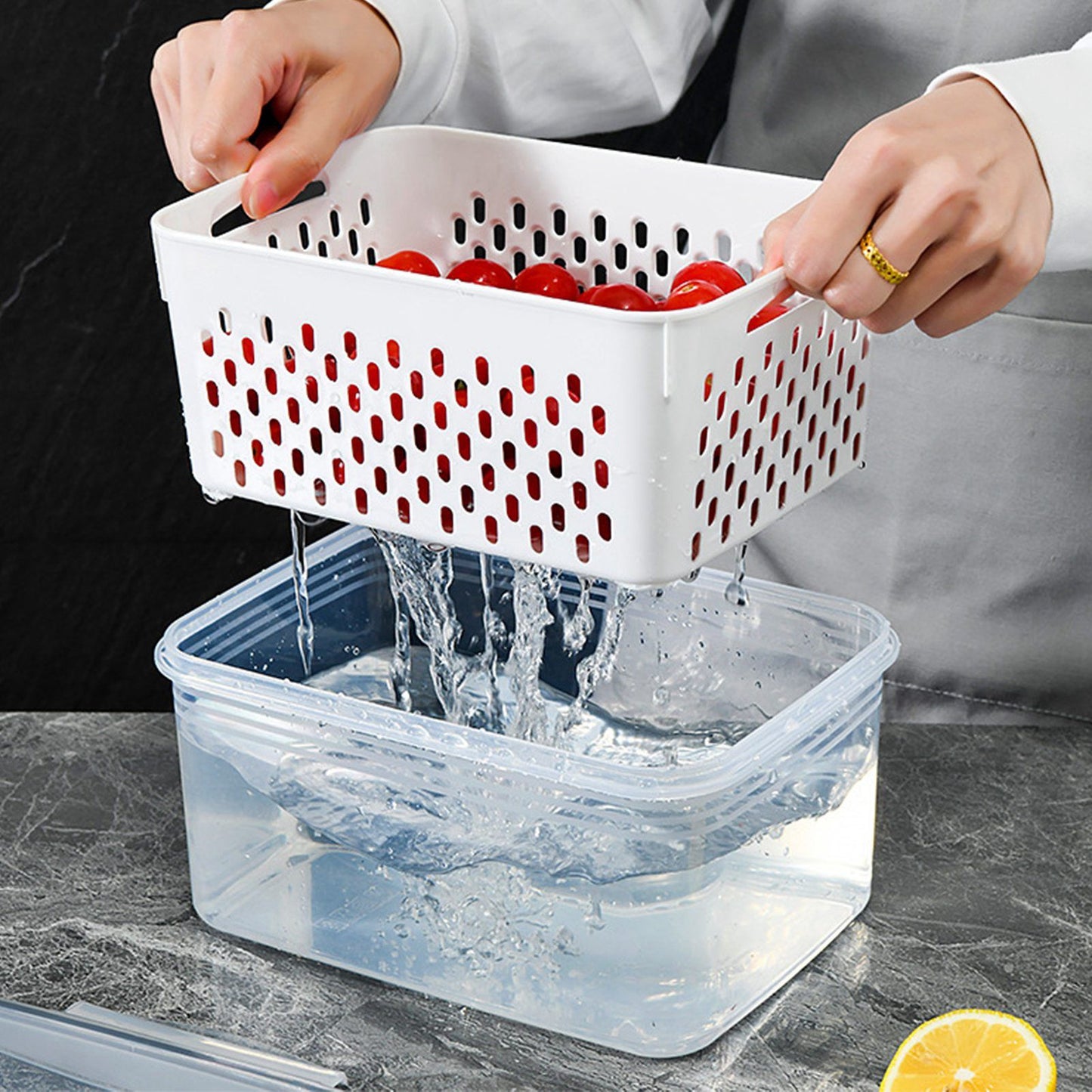 Ordessa Fridge Produce Container Set — 3 Piece