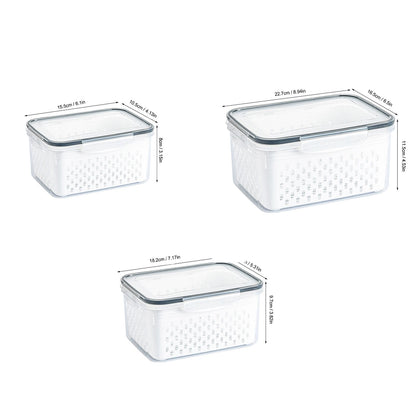 Ordessa Fridge Produce Container Set — 3 Piece