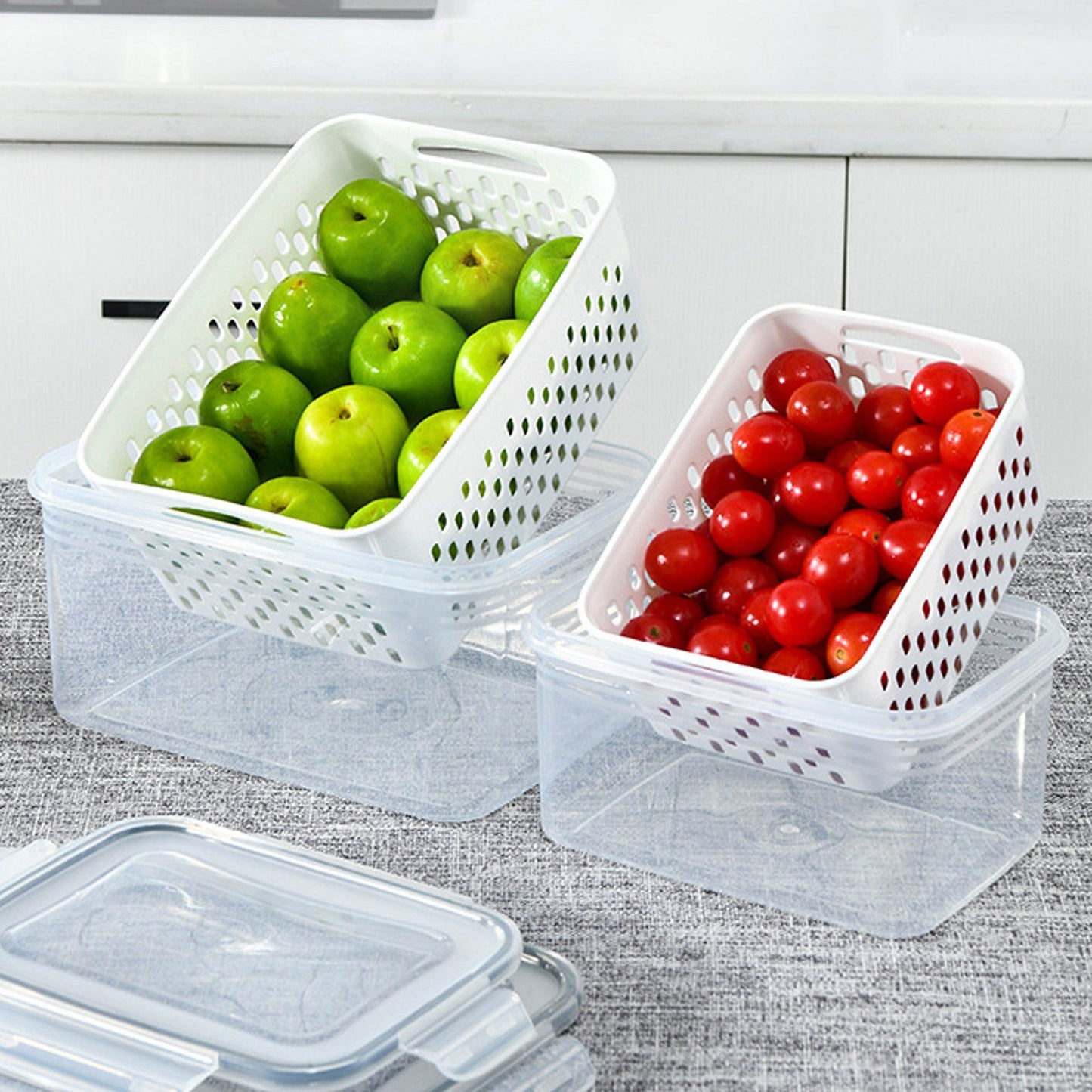 Ordessa Fridge Produce Container Set — 3 Piece