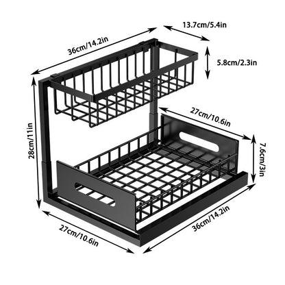 Ordessa Metal Two-Tier Under-Sink Organiser