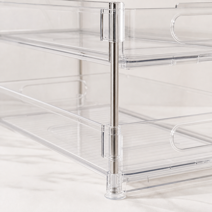 Ordessa Clear Two-Tier Pull-Out Organiser