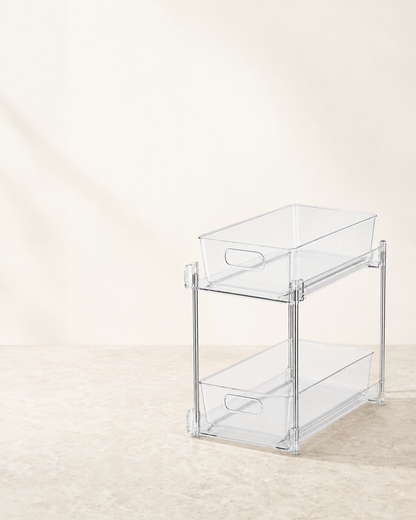 Ordessa Clear Two-Tier Pull-Out Organiser