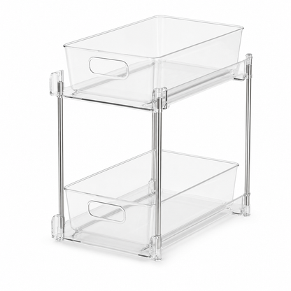 Ordessa Clear Two-Tier Pull-Out Organiser