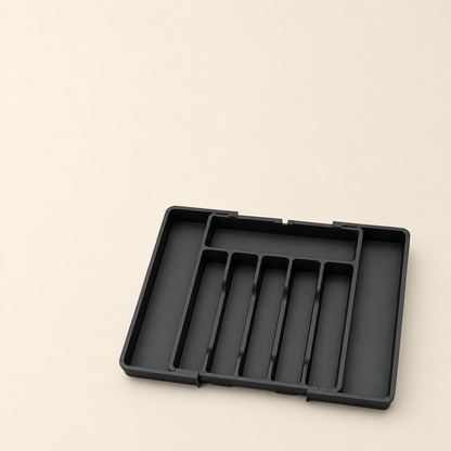 Ordessa Expandable Cutlery Tray — Black
