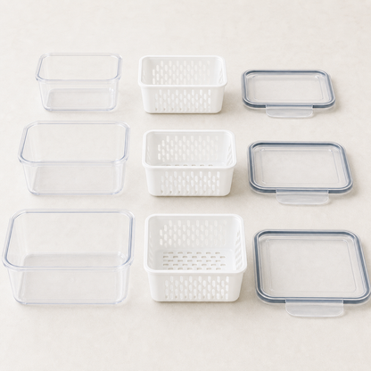 Ordessa Fridge Produce Container Set — 3 Piece