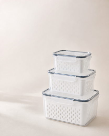 Ordessa Fridge Produce Container Set — 3 Piece