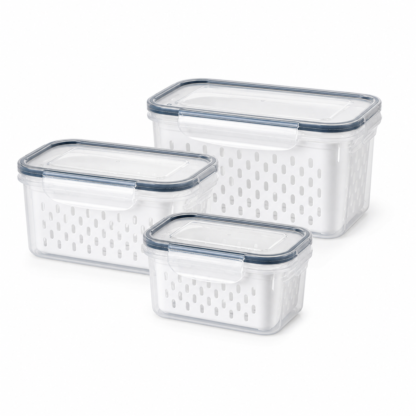 Ordessa Fridge Produce Container Set — 3 Piece
