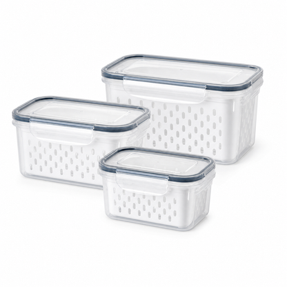 Ordessa Fridge Produce Container Set — 3 Piece