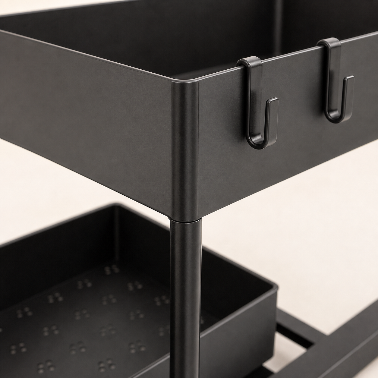 Ordessa Two-Tier Under-Sink Organiser with Hooks